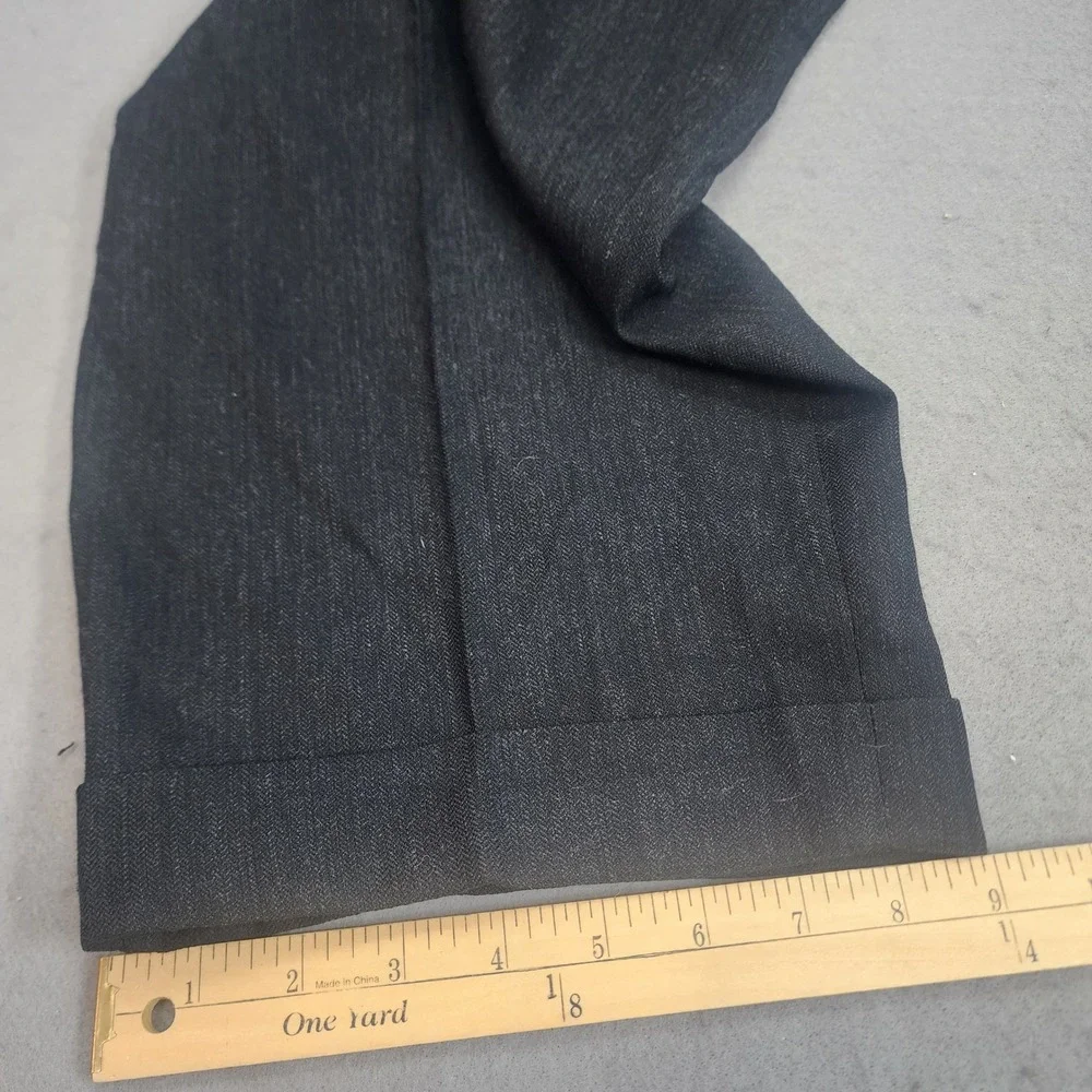 Banana Republic Dress Pants Charcoal Wool Pleated Made in Italy Mens 38L